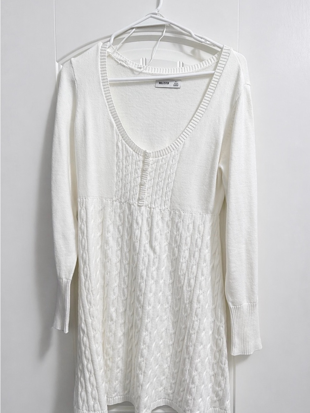 Hollister White babydoll dress